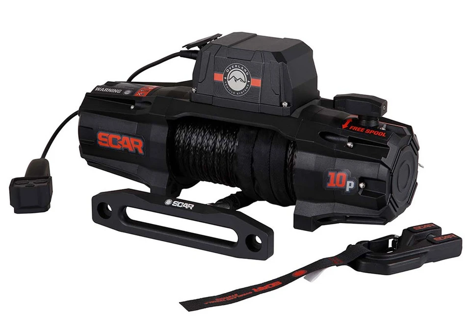 OVS SCAR 10S - 10,000 lbs. Rated Synthetic Rope Winch