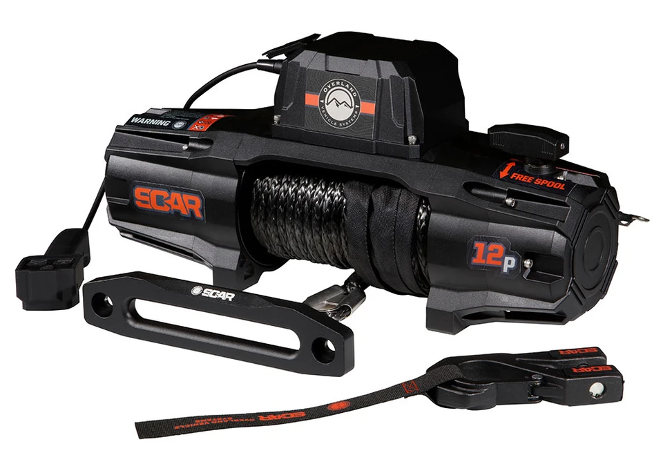 OVS SCAR 12S - 12,000 lbs. Synthetic Rope Winch 
