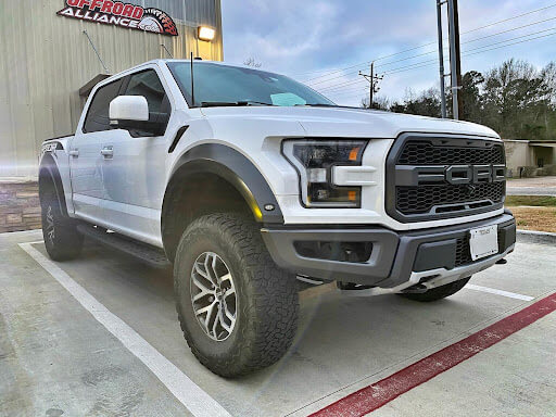 Ford F-150 with Deaver Leaf Springs installed