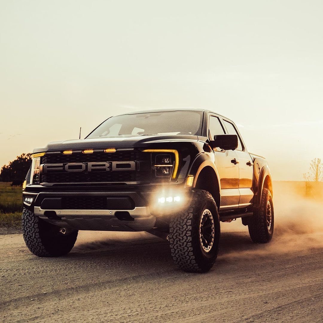 Truck with off-road lighting upgrade