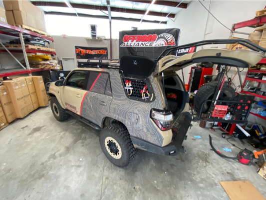 Off-road Toyota 4Runner in the Offroad Alliance shop