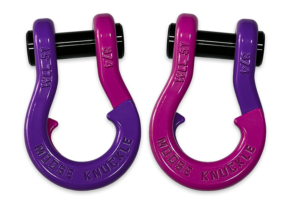 Moose Knuckle 3/4 Split Shackle, Purple 2-Color | Offroad Alliance
