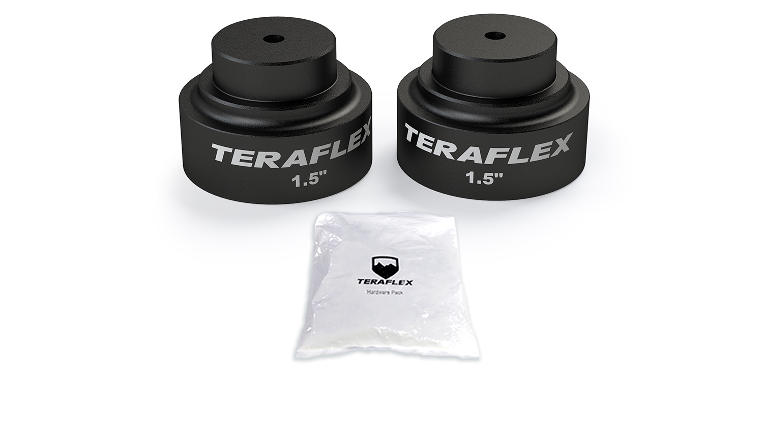 TeraFlex Jeep Gladiator Bump Stop 1.5 in. Strike Pad Ext. Kit Rear