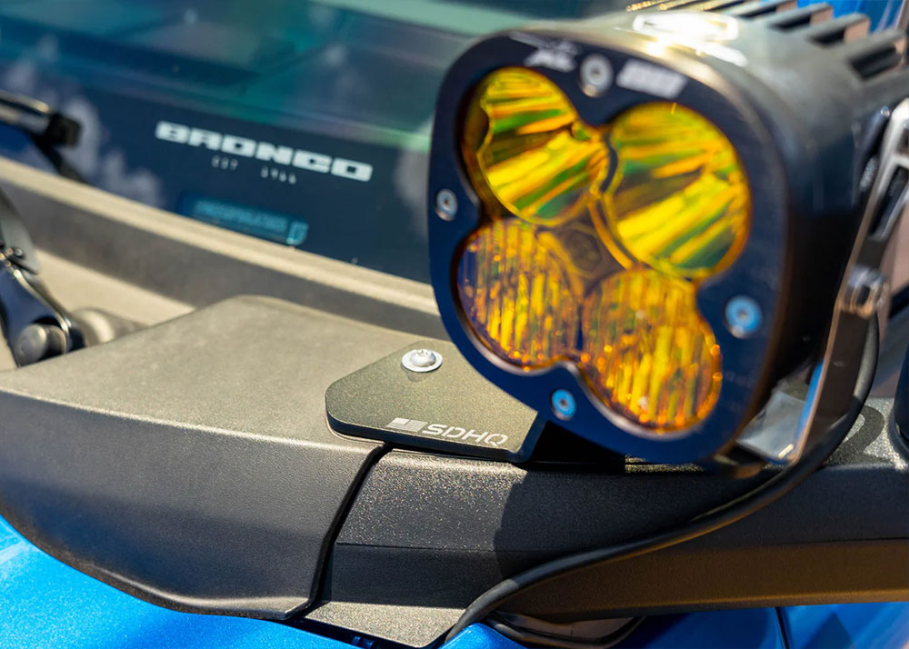 SDHQ Bronco A-Pillar Light Mounts | Offroad Alliance