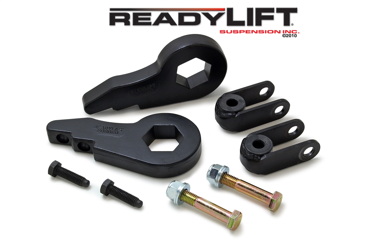 ReadyLIFT 05-07 Silverado/Sierra 1500, 05-06 Suburban/Tahoe/Yukon/Yukon XL  Front Leveling Kit 2.5 in. Lift w/Forged Torsion Key/Adjusting Bolts -