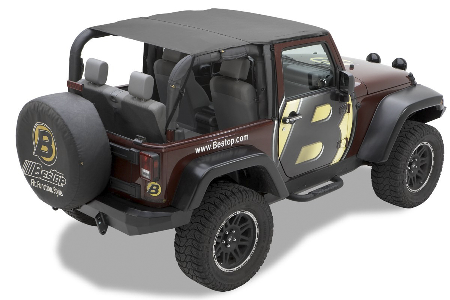Bestop Jeep Wrangler JK, 2-Door, Safari Bikini - 52583-35