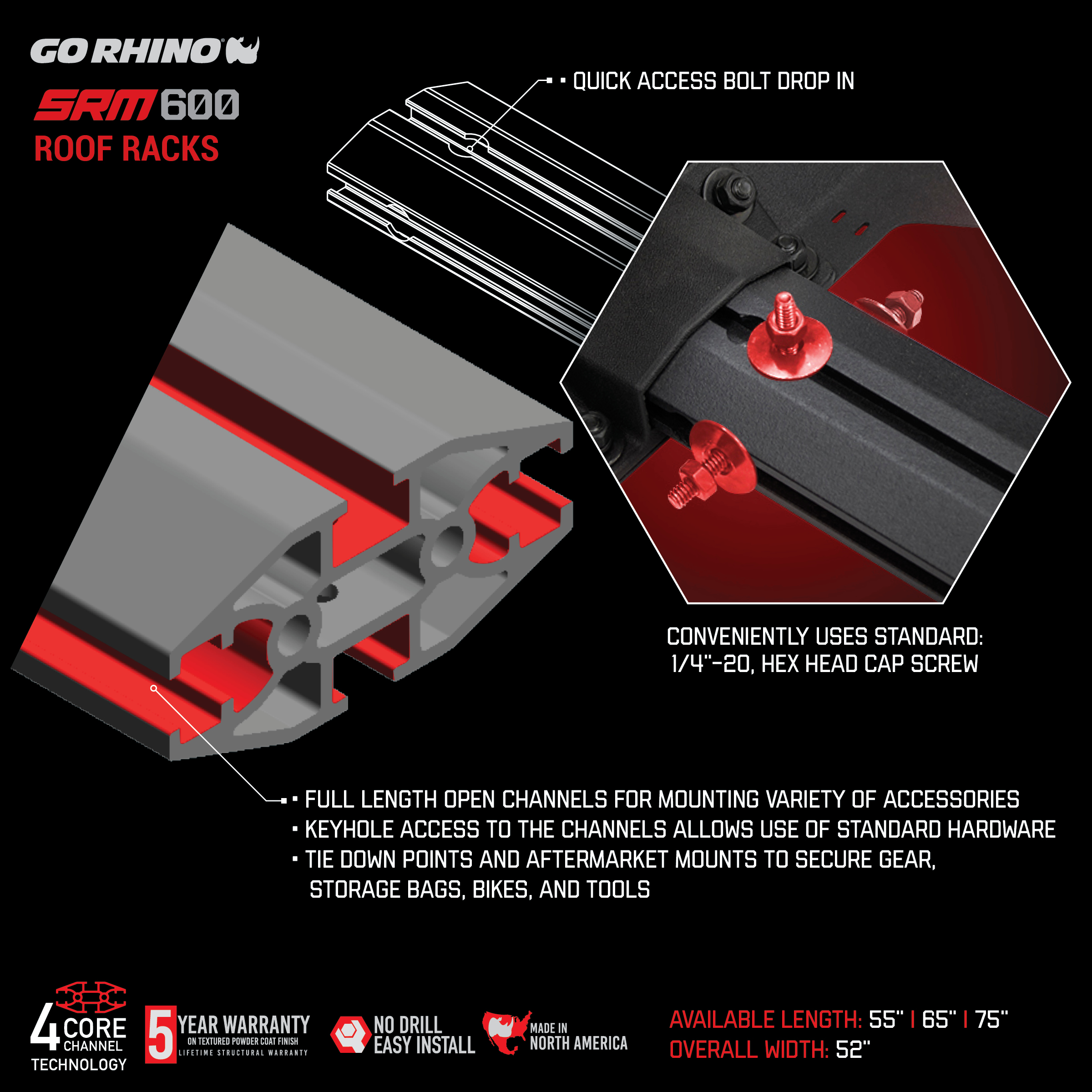 Go Rhino - 5936065T | Roof Racks | Offroad Alliance