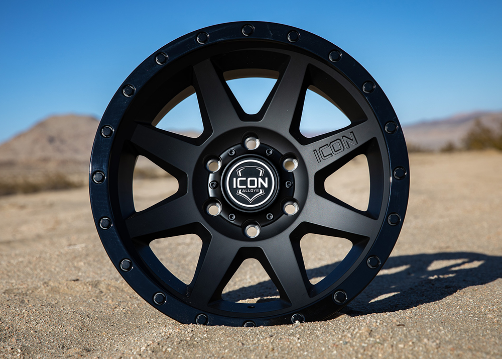 ICON Alloys Rebound Double Black, 17x8.5, 6x5.5 - 1817859057DB