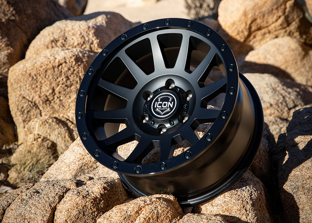 ICON Alloys Compression Double Black, 17x8.5, 6x5.5 - 2017858347DB