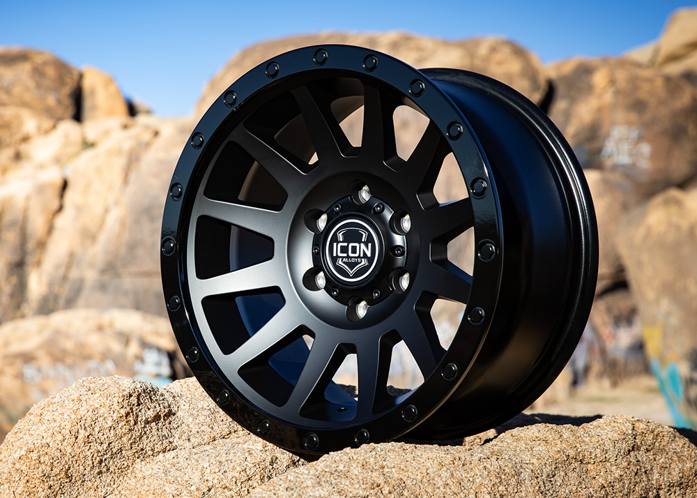 ICON Alloys Compression Double Black, 18x9, 6x5.5 - 2018908350DB