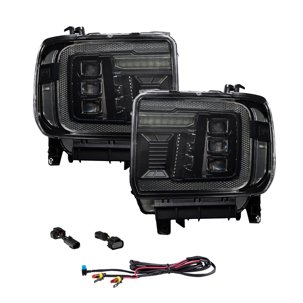 FORM GMC LED Projector Headlights w/ Amber DRL - FL0023 | Offroad