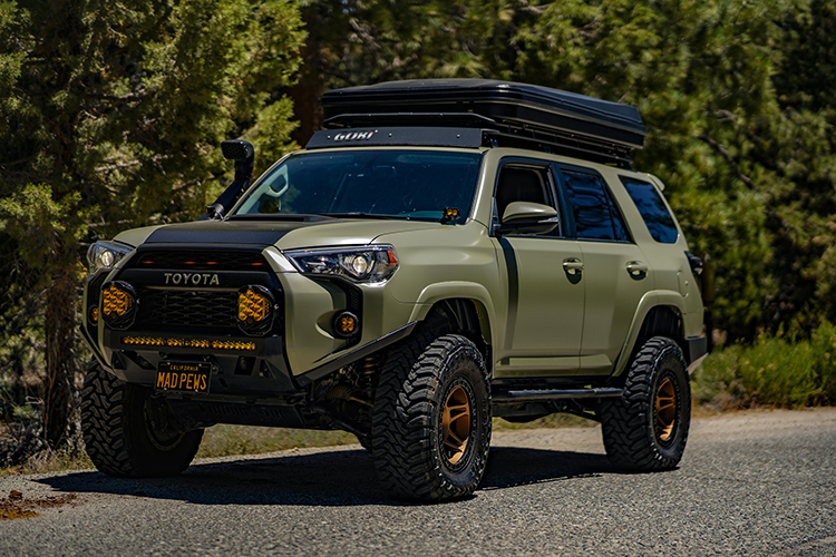 Toyota 4runner with Baja Designs Lighting, Gobi Roof Rack, and Slimline Winch Bumper 