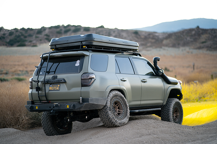 Toyota 4runner with Baja Designs Lighting, Gobi Roof Rack, and Slimline Winch Bumper 