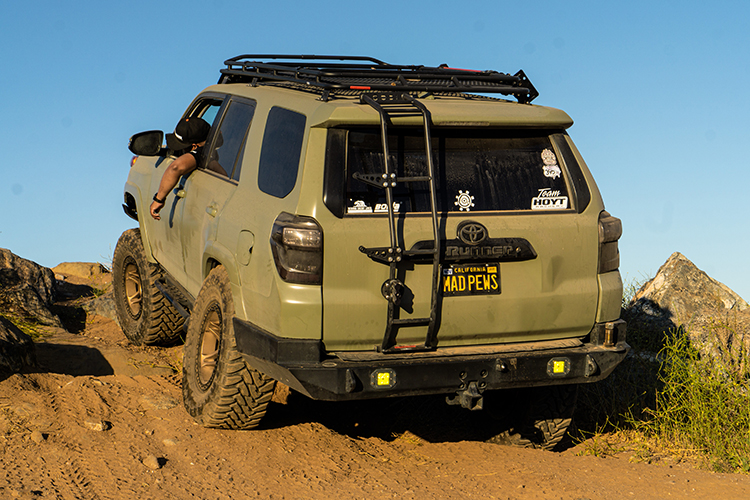 Toyota 4runner with Baja Designs Lighting, Gobi Roof Rack, and Slimline Winch Bumper 