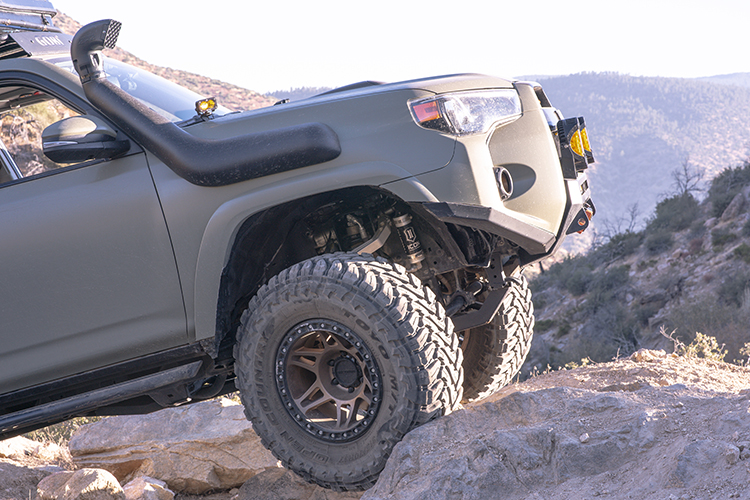 Toyota 4runner with Baja Designs Lighting, Gobi Roof Rack, and Slimline Winch Bumper 