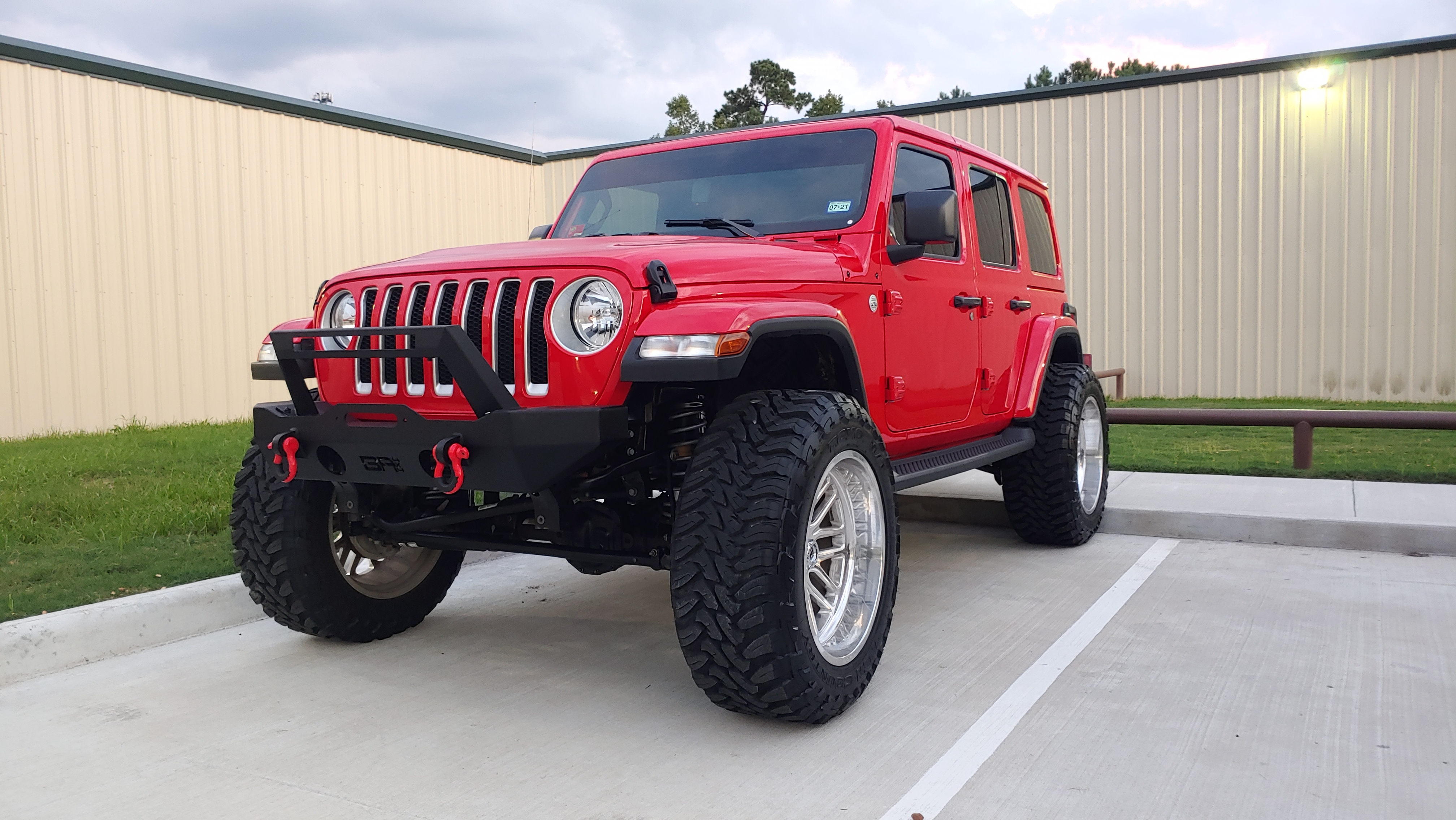 Firecracker Red Jeep JL Baja Designs Warn