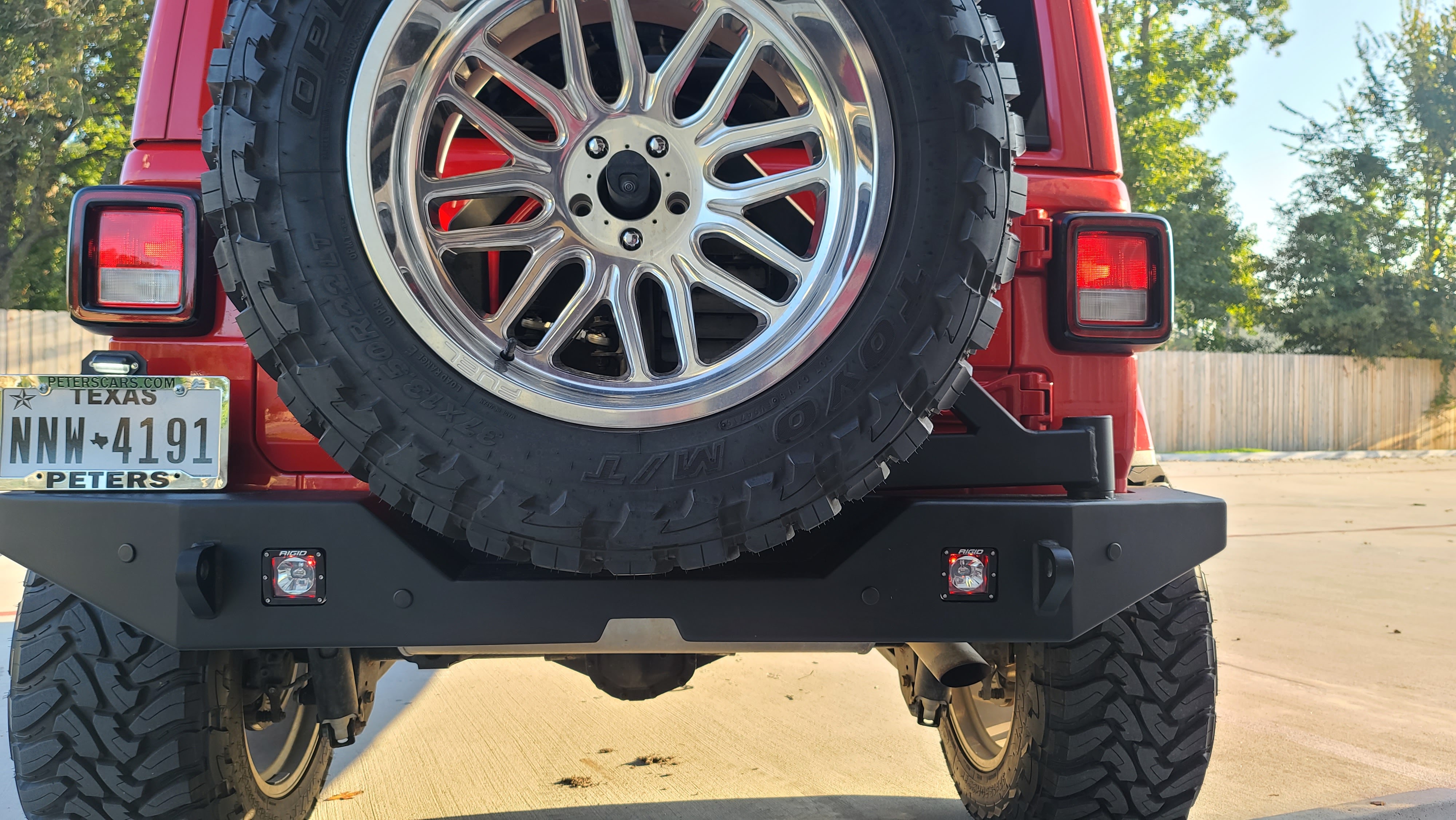 Firecracker Red Jeep JL Baja Designs Warn