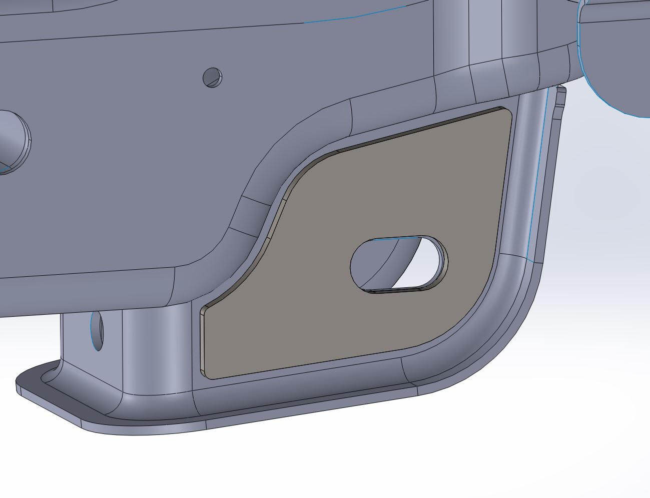 RPG Lower Control Arm Doubler Plates diagram1