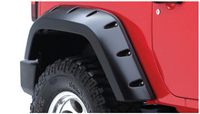 Bushwacker Rear Jeep Wrangler Max Coverage Pocket Fender Flares, Black - 10046-02