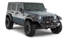 Bushwacker Rear Jeep Wrangler Pocket Fender Flares, Black - 10080-02