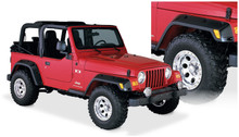 Bushwacker Front and Rear Jeep Wrangler Pocket Fender Flares, Black - 10917-07