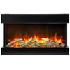 Amantii Tru View Slim 30" 3 Sided Electric Fireplace