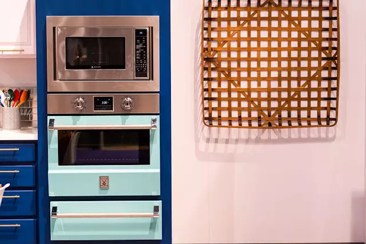 Double Oven Cabinet with Warming Drawer