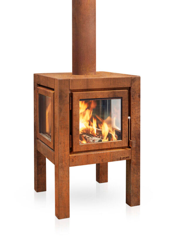 RB73 Quaruba L Outdoor Wood Burning Fireplace | Embers Living