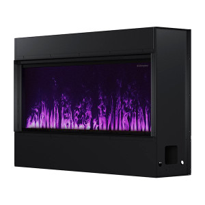 Dimplex Opti-myst Linear 46" - Side View with Purple Flame