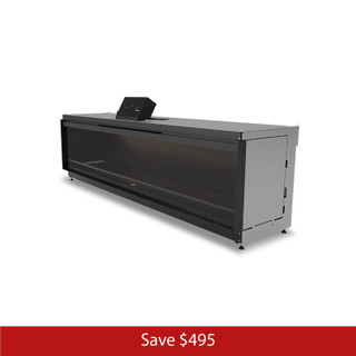 NetZero Fire E-One 190 Single-Sided Electric Fireplace