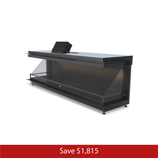 NetZero Fire E-One 160 Bay Electric Fireplace