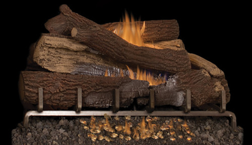 Superior Vent-Free Outdoor Concrete Log Systems - Giant Timbers