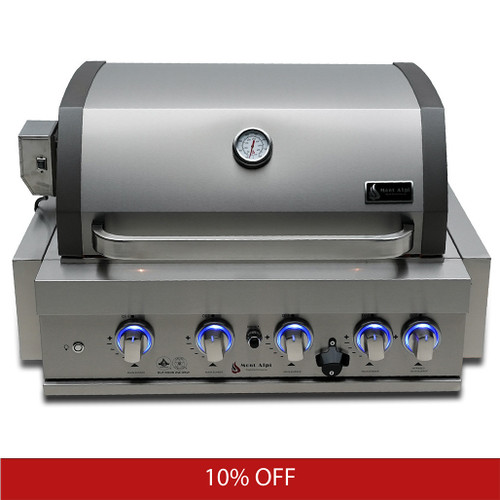 Mont Alpi 400 Built-In Gas Grill - Stainless Steel | Promo Ends July 6th.