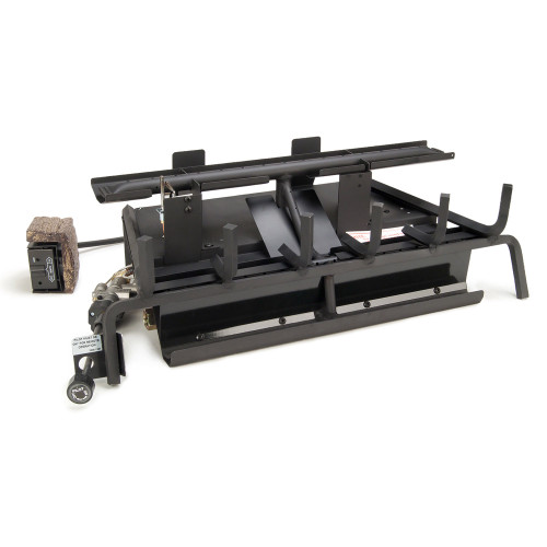 Realfyre 18" Mountain Crest Split Oak Gas Logs with G31 3-Tiered Burner System |  The G31 has a porcelainized reflective front panel to provide a deeper ember bed reflection.