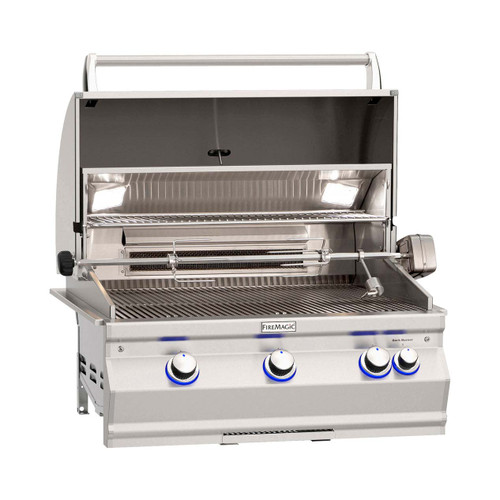 Fire Magic Echelon Diamond E660i Built-In Grill with Analog Thermometer and Infrared Burner - Stainless Steel Gas Grill