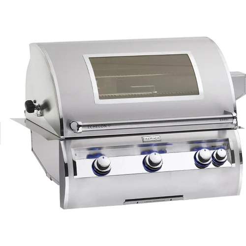 Fire Magic Echelon Diamond E660i Built-In Grill with Analog Thermometer and Magic View Window - Stainless Steel Gas Grill