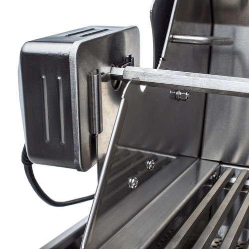Blaze LUX 44-Inch 4-Burner Built-In Gas Grill | Rotisserie kit includes a waterproof motor