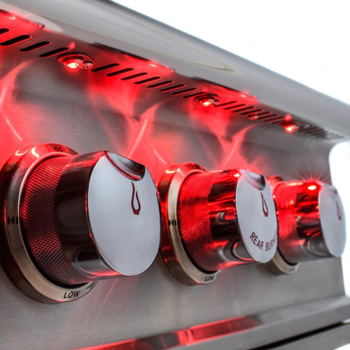 Blaze LUX 44-Inch 4-Burner Built-In Gas Grill | Push and turn flame-thrower primary ignition system delivers a fast start every time
