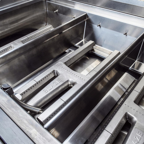 Blaze LUX 44" 4-Burner Built-In Gas Grill | Heat zone separators divide the cooking surface into individual temperature zones