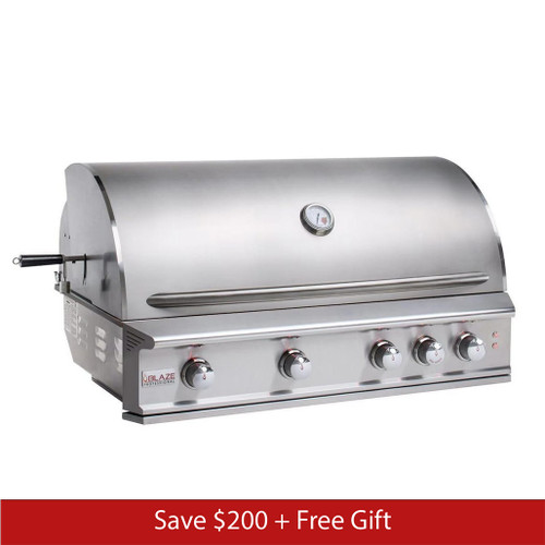 Blaze 44" LUX 4-Burner Built-In Gas Grill | Promo Ends April 6th.