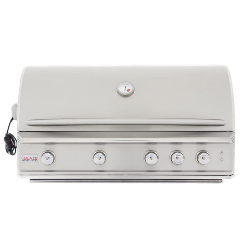 Blaze 44" 4 Burner Professional Built-In Gas Grill with Rear Infrared Burner - Stainless Steel Gas Grill