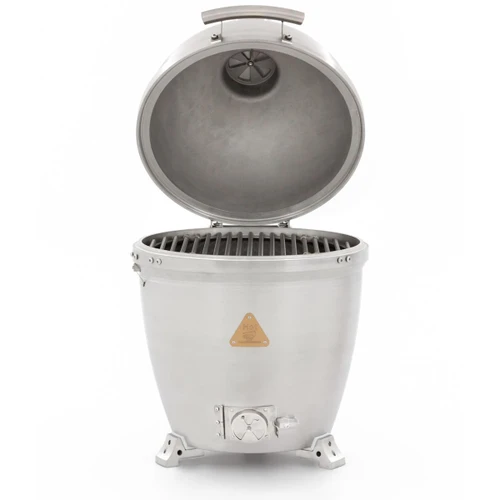 Blaze 20-Inch Built-In Cast Aluminum Kamado | 20-inch diameter stainless steel hex shaped cooking surface provides exceptional heat retention and beautiful sear marks