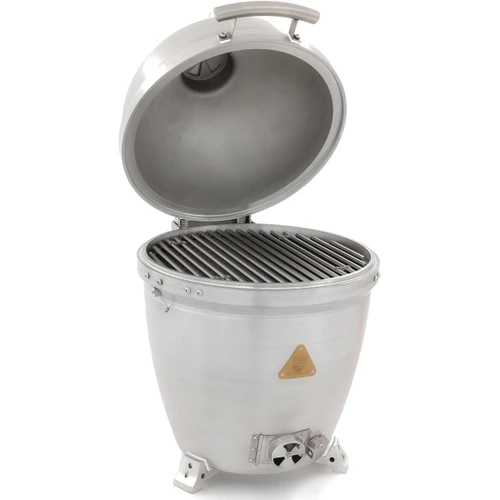 Blaze 20-Inch Built-In Cast Aluminum Kamado | Tongue and groove sealing of the lid to the grill body eliminates the commonly used gasket and subsequent replacement due to damage and wear