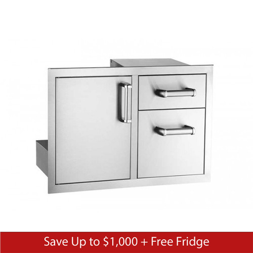 Fire Magic Premium Flush Mounted Access Door With Double Drawer with Soft Close System | Promo Ends June 30th.