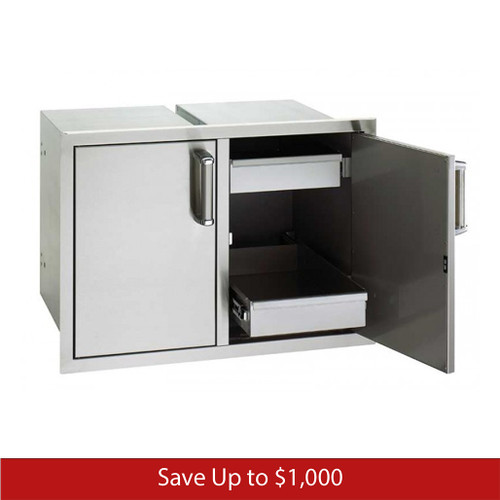 Fire Magic Premium Flush Mounted 20 x 30 Double Access Doors and Two Dual Drawers - Promo Ends July 31st.