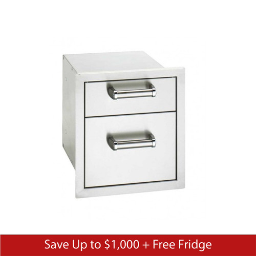 Fire Magic Premium Flush Mounted Double Storage Drawers | Promo Ends June 30th.