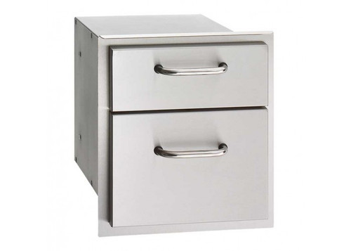 Fire Magic Select Series Double Storage Drawers | Sealed enclosure keeps insects and pests out
