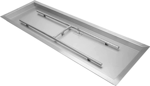 Athena Rectangular Stainless Steel Drop-In H Burner | Highest quality 19-gauge 304 stainless steel