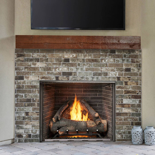 Majestic Courtyard 36" Outdoor Gas Fireplace | Drain Pan - Protects your outdoor fireplace burner and ignitor assembly from water build-up.