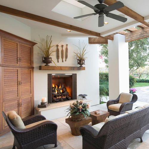 Majestic Castlewood 42" Outdoor Wood Fireplace | 42" viewing area Majestic Castlewood 42" Outdoor Wood Fireplace | 42" viewing area